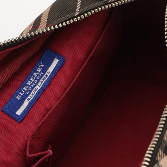 Authenticated Burberry Blue Label Nova Check Nylon Canvas & Leather Purse - Picture 7 of 9